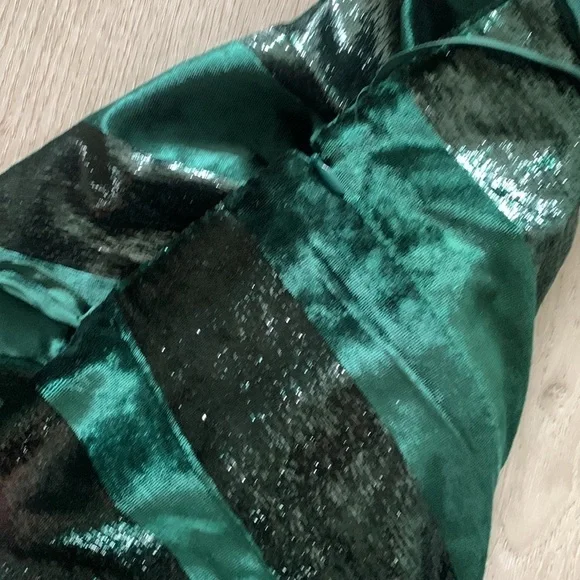 NWT Yumi Kim Emerald Green Jewel Twinkle Amelia Velvet Maxi dress sz M formal - Picture 16 of 16